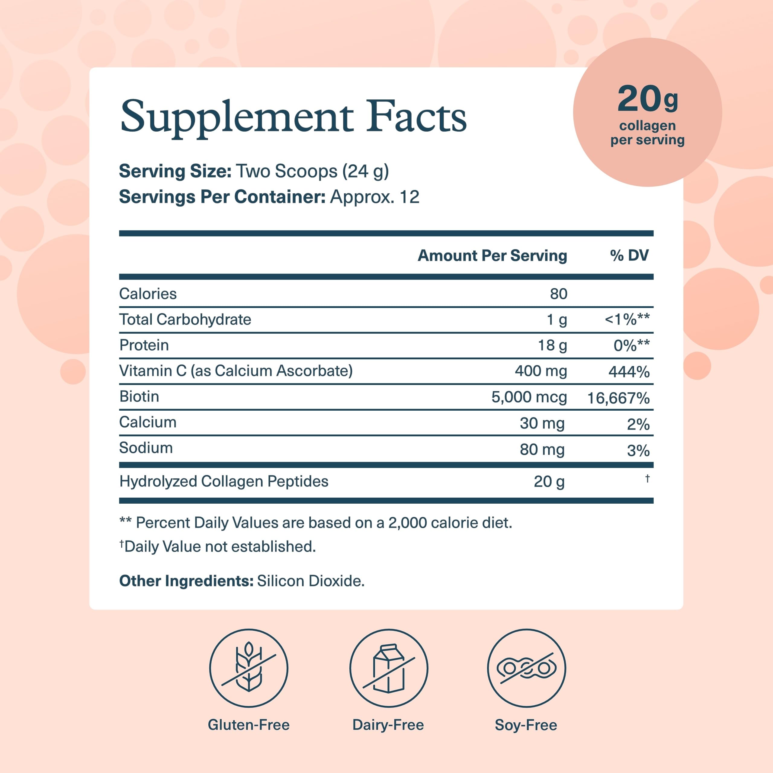 Youtheory Collagen Powder - Hydrolyzed Collagen Peptides with Vitamin C - Supports Healthy Bones, Joints & Immune System* - Unflavored - 10 oz (10-Day Supply) YoutheoryAu supplements