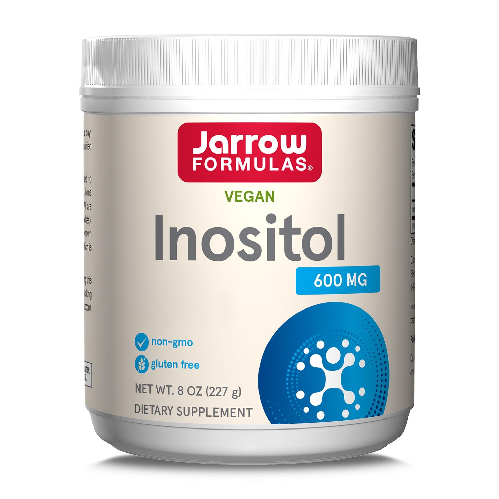 Jarrow Formulas, Inositol, as Myoinositol, High Dose, 227g Vegan Powder, Lab Tested Jarrow FormulasUS supplements