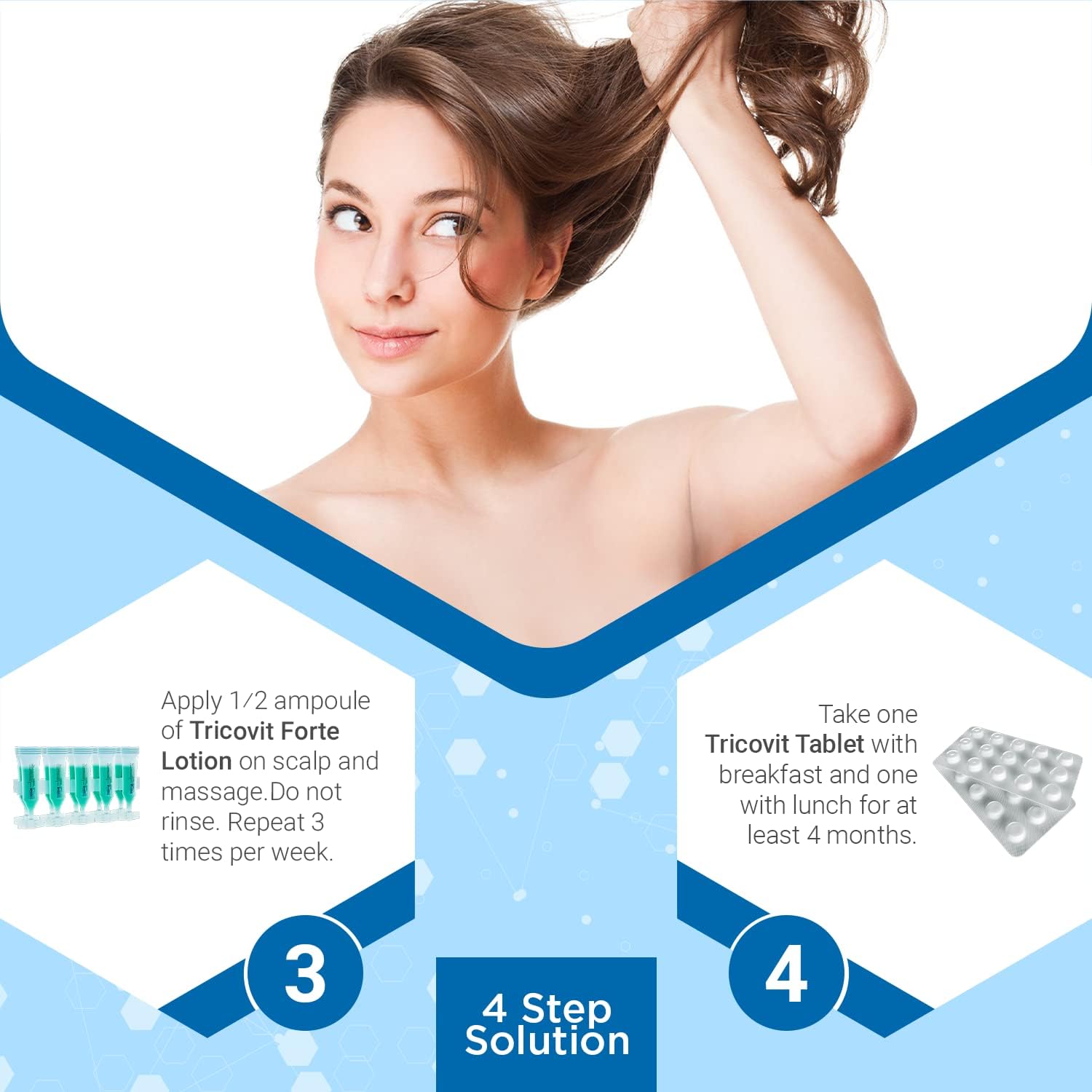 Tricovit Hair Growth Supplement - Nail & Hair Health Vitamins with Amino Acids, Minerals & Antioxidants - Dermatologist-Formulated & Gluten-Free Vitamins and Supplements for Women & Men (60 tablets) TricovitAu supplements