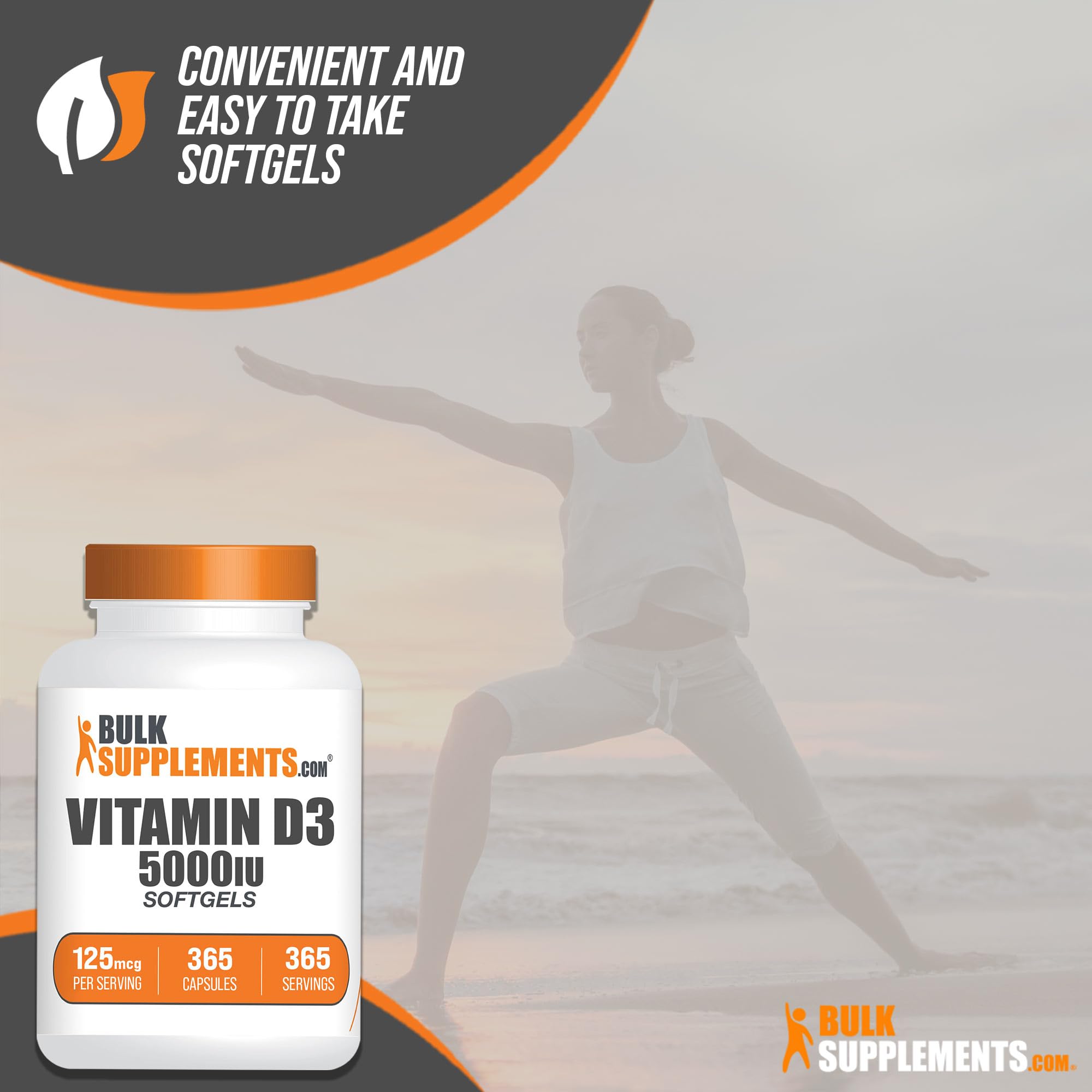 BULKSUPPLEMENTS.COM Vitamin D3 5000IU Softgels - Cholecalciferol, D3 Supplement BULKSUPPLEMENTS.COMUS supplements