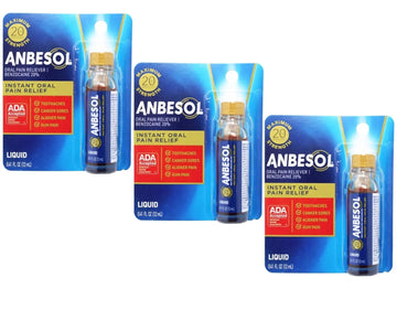 Anbesol Maximum Strength Liquid, 0.41 Fluid Ounce (Pack of 3) YEGEAu supplements