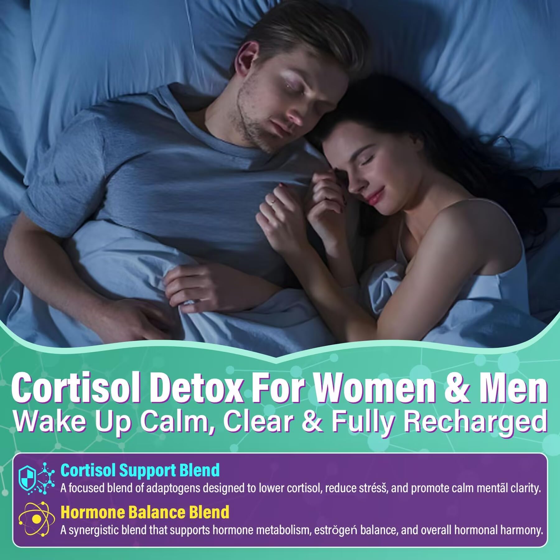 Cortisol Supplements for Women & Men, Cortisol Reducer Gummies w/ Magnesium, Ashwagandha, L-Theanine, Rhodiola, Reishi, 24 IN 1 Cortisol Detox Manager for Calm Mood, Focus & Relaxation,Vegan, 120 Cts EnvyCureAu supplements