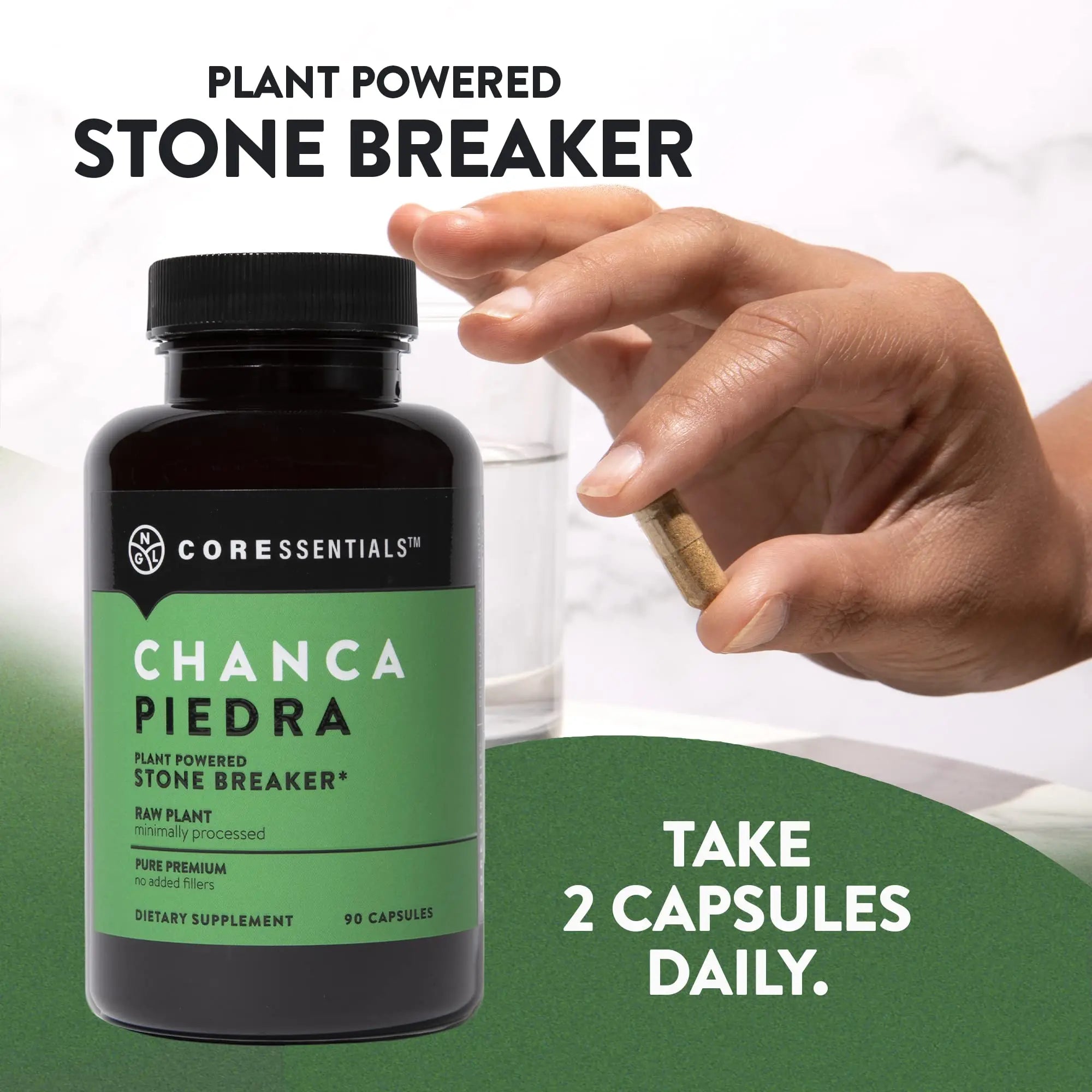NGL Chanca Piedra Pure Stone Breaker 1,300mg - Kidney, Renal, Gallbladder Support Phyllanthus niruri - All Natural Herbal Detox Urinary Tract, Removes Impurities - 90 Capsules NGLAu supplements