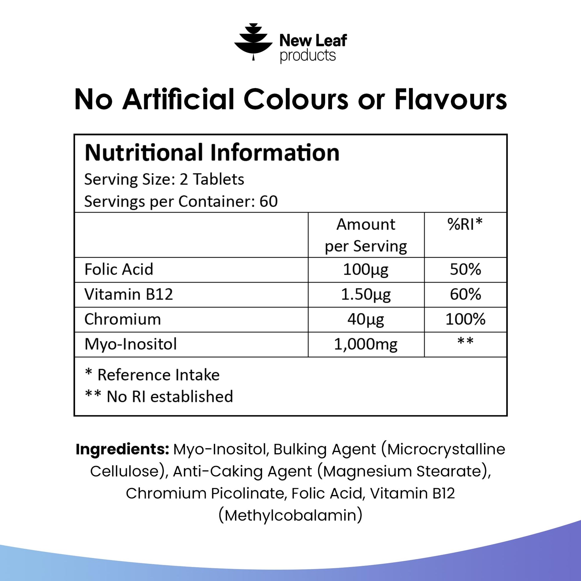 Myo-Inositol PCOS Supplement - Myo Inositol Tablets PCOS Supplement Enriched NEW LEAF PRODUCTSUS supplements