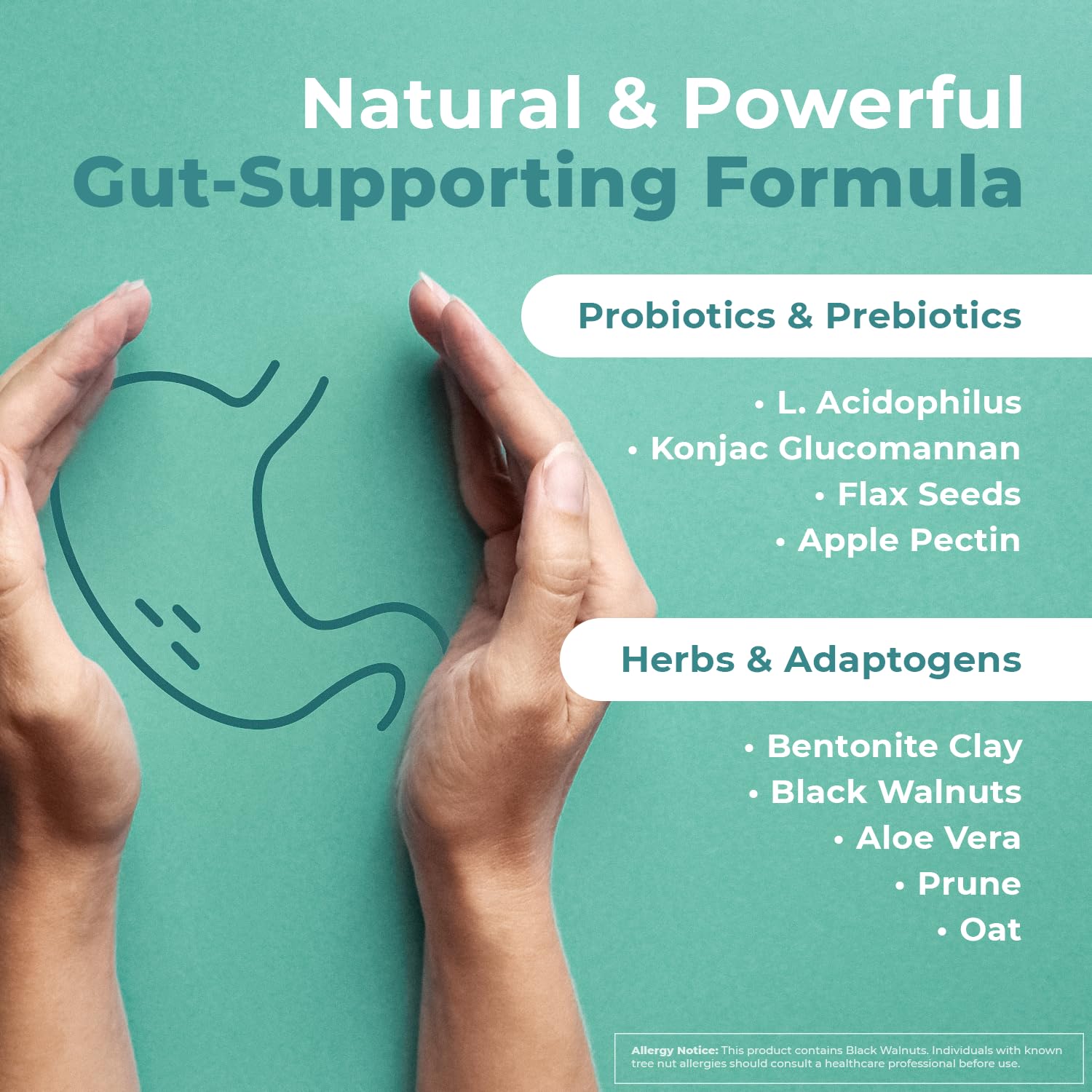 GutOptim Probiotic & Prebiotic Capsules | Pre and Probiotics for Synbiotic Gut Health & Bloating Relief for Women & Men | Enzyme with Probiotics for Digestive Health | Non-GMO, 60 Ct, 6 Month Supply Nature’s NutriWaveAu supplements