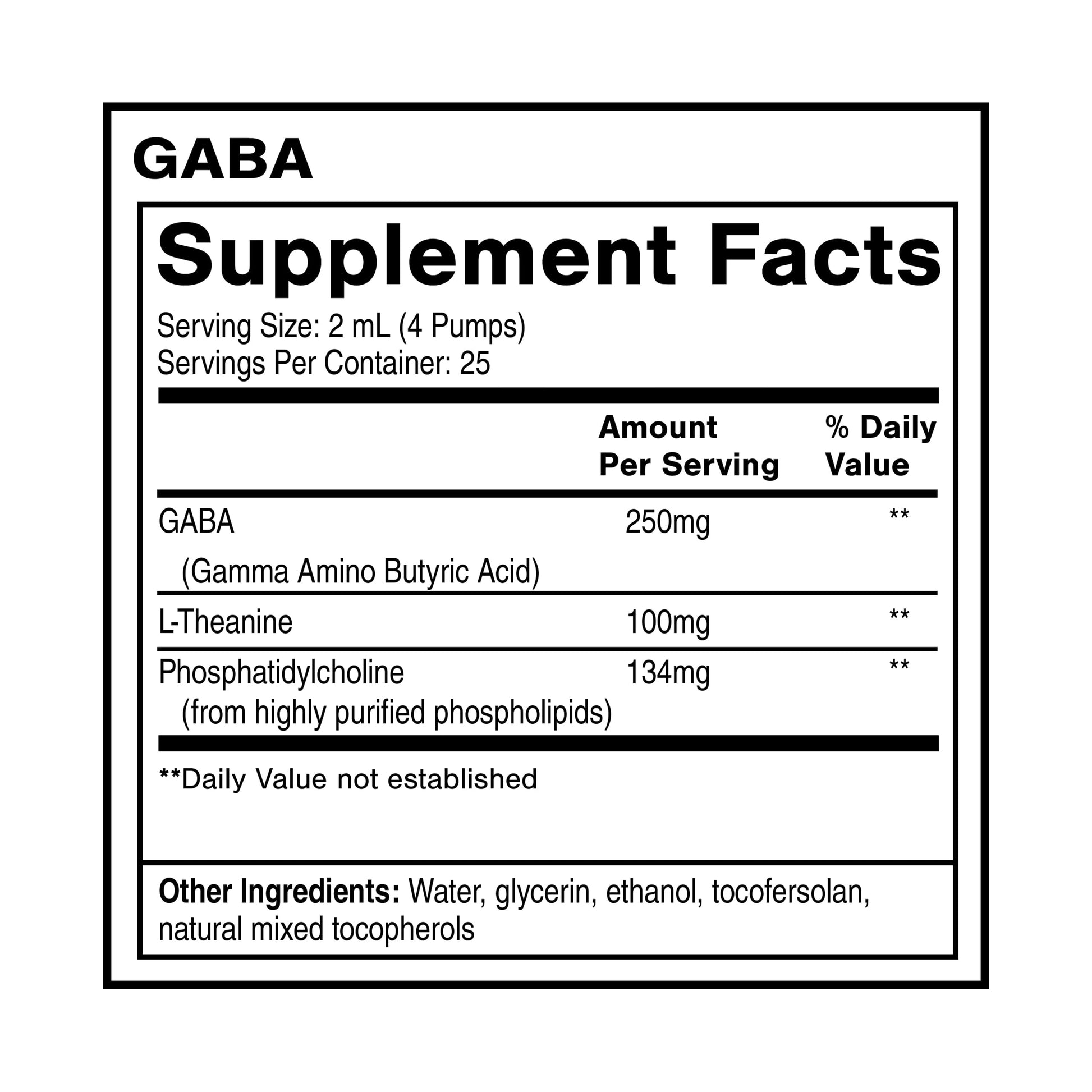 Quicksilver Scientific Liposomal GABA + L Theanine - Calm, Stress Response & Brain Support - Bioavailable GABA Supplement with L Theanine 100mg (1.7oz/50ml) Quicksilver ScientificUS supplements