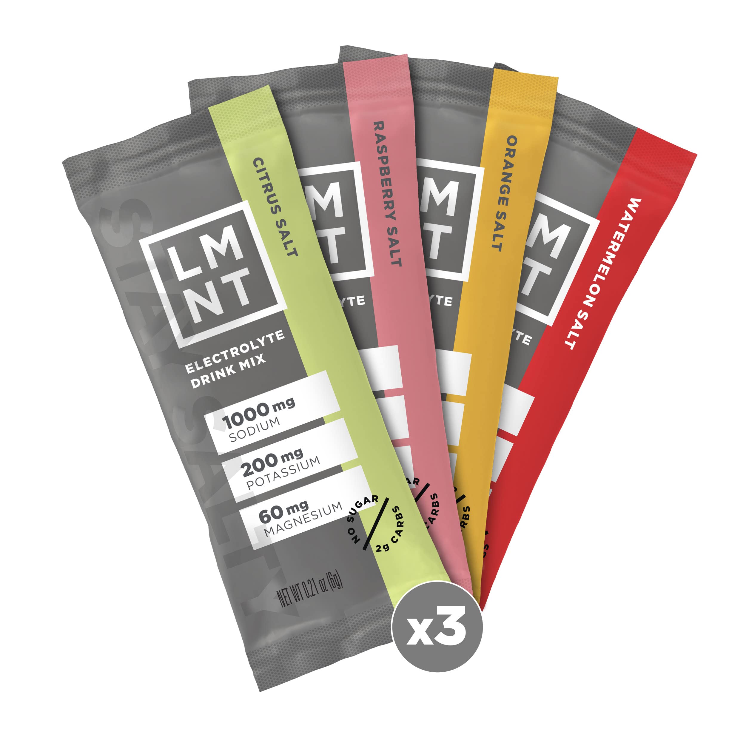 LMNT Zero Sugar Electrolytes - Variety Pack | Drink Mix | 12-Count Drink LMNTUS supplements