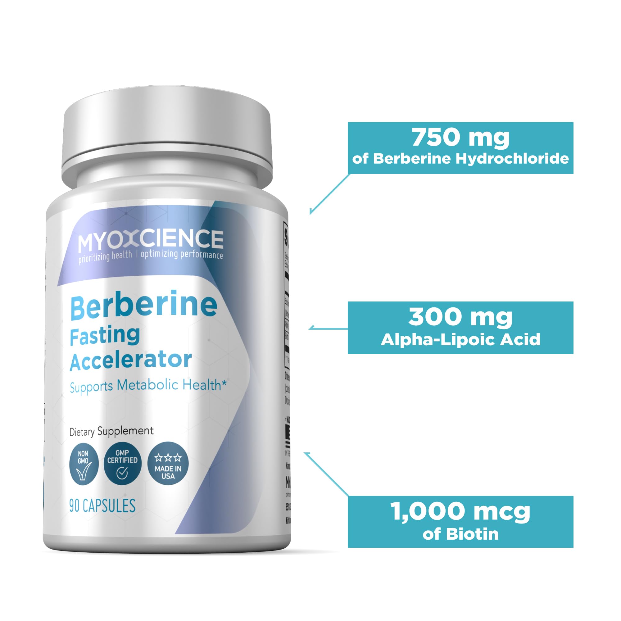 MYOXCIENCE Berberine Fasting Accelerator: Berberine HCL with ALA (Alpha Lipoic Acid) MYOXCIENCEAu supplements