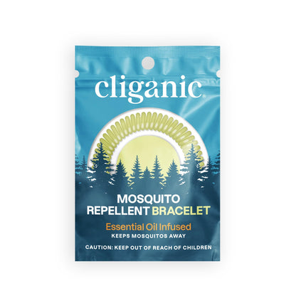 Cliganic 10 Pack Mosquito Repellent Bracelets, DEET-Free Bands, Individuall CliganicUS supplements