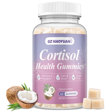 Cortisol Gummies for Women - Cortisol Supplements with Magnesium Glycinate, Ashwagandha, L-Theanine, Vitamin B Complex for Relaxation, Sleep, Calm Mood & Focus - Vegan, Sugar Free Coconut Flavor GZ HAOYUANAu supplements