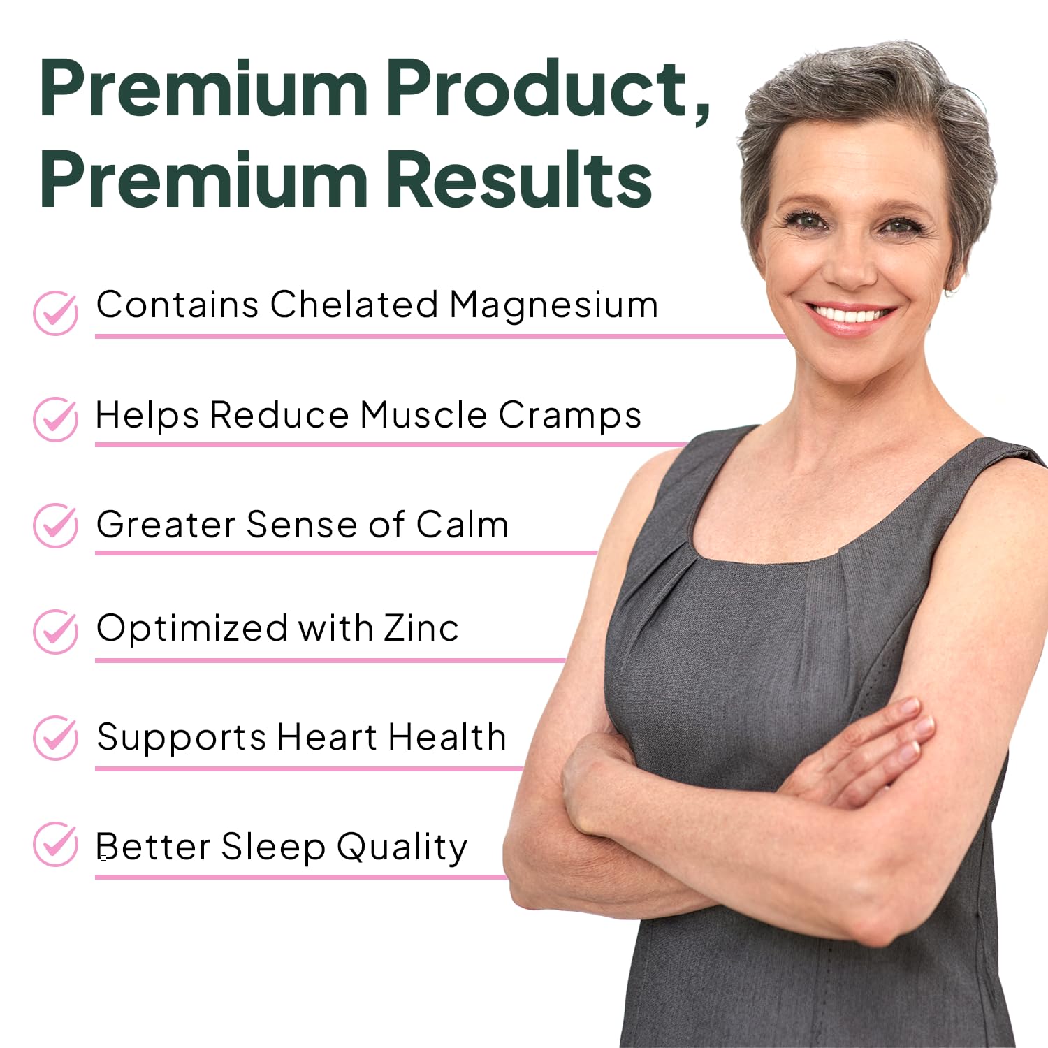 Organics Ocean Pure Magnesium Glycinate with Zinc - Maximum Strength Chelated Magnesium Supplement for Women and Men for Muscle Cramps and Sleep Support - 3 Bottles Organics OceanAu supplements