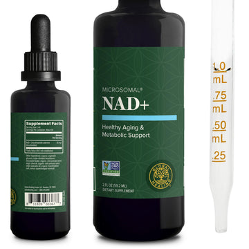 Global Healing Premium NAD+ Liquid Supplement - Sublingual NAD Drops - Liposomal NAD Plus Serum for Cellular Renewal - Nicotinamide Riboside Formula for Men & Women (2 Oz) Global Healing CenterAu supplements