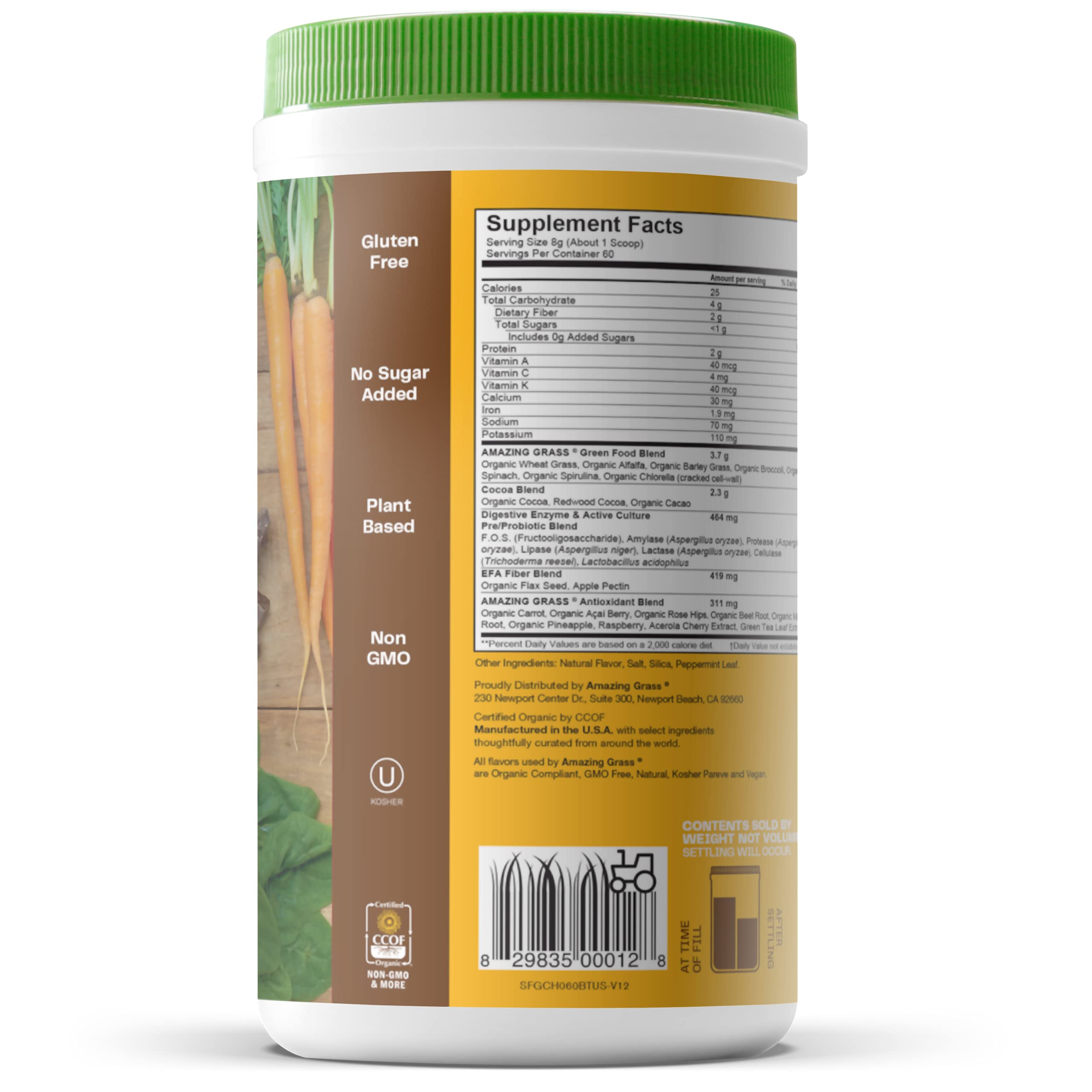 Amazing Grass Greens Blend Superfood: Super Greens Powder Smoothie Amazing GrassUS supplements