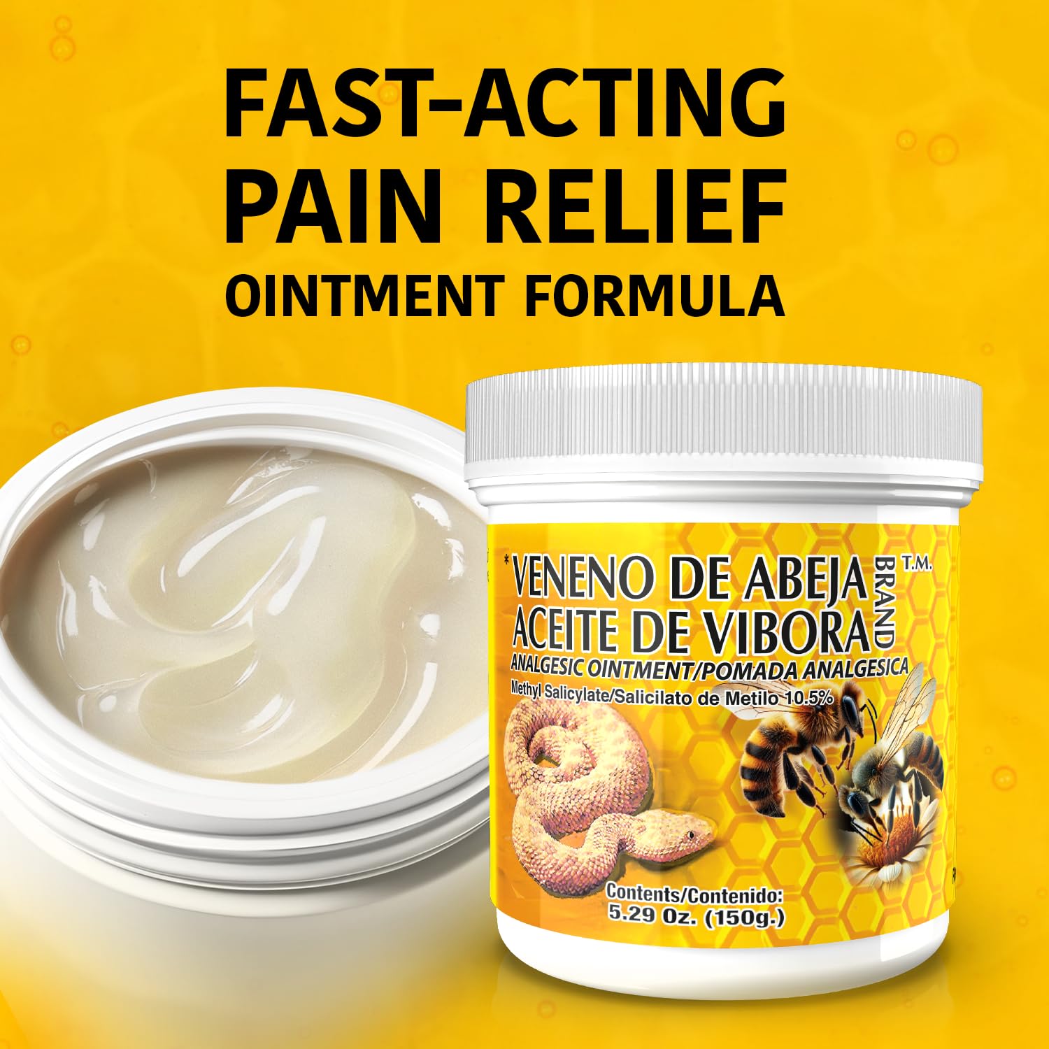 Veneno de Abeja Soothing Ointment – Topical Comfort Cream for Muscle Tension, Joint Discomfort & Everyday Aches – Fast Acting Relief – 18.5 Oz | 3-Pack MenperAu supplements