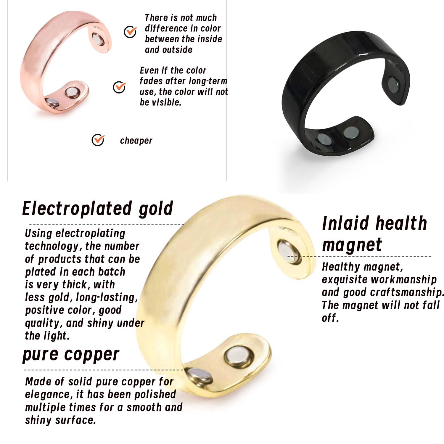 HVZZ Calmi Ring, Olux Rings for Women, Calmi Magnetic Ring for Lymphatic Drainage Arthritis Pain Relief HVZZAu supplements