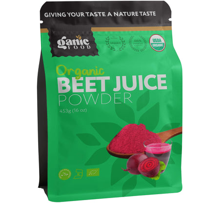 Ganic Food Organic Beet Root Juice Powder, 16 Ounces Ganic FoodUS supplements