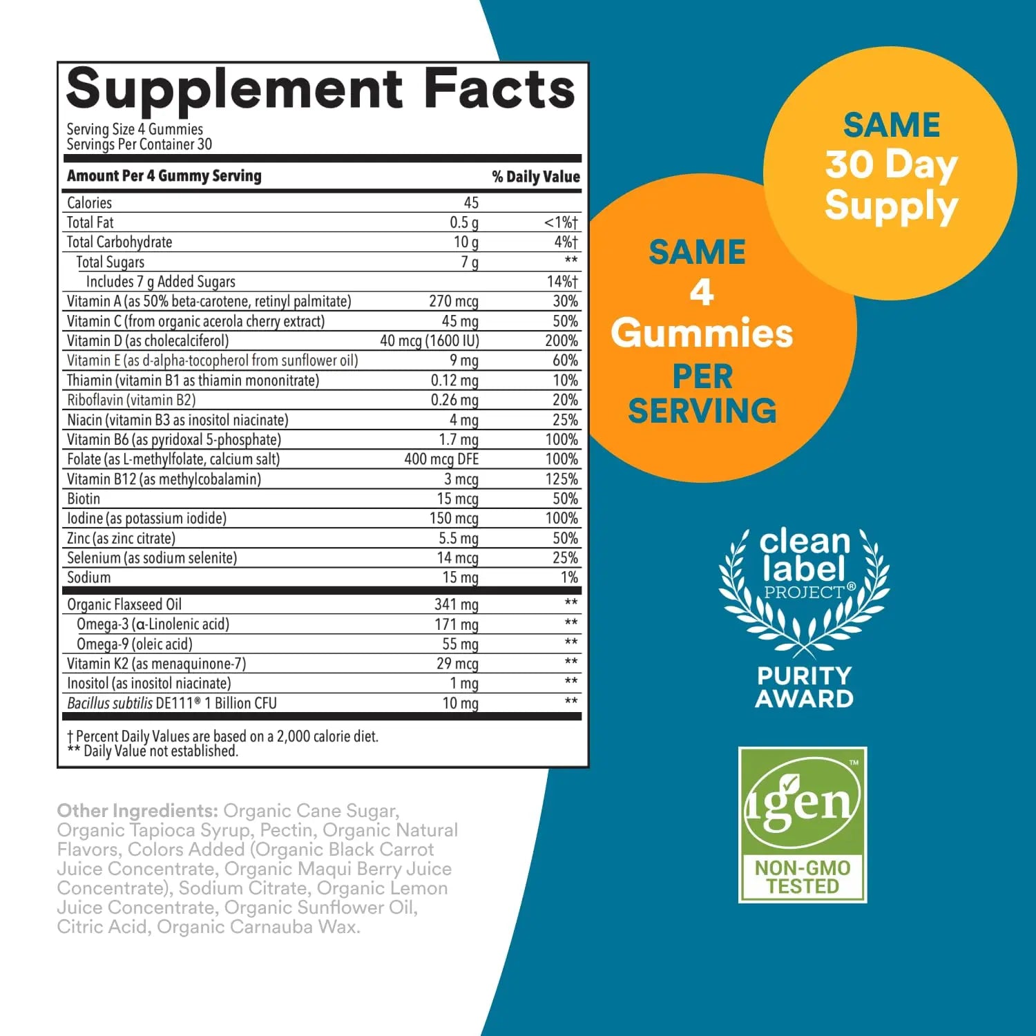 SmartyPants Multivitamin for Men, Organic Gummies: Probiotics, CoQ10, Methylfolate, Omega 3 (ALA), Vitamin D3, C, Vitamin B12 SmartyPantsAu supplements