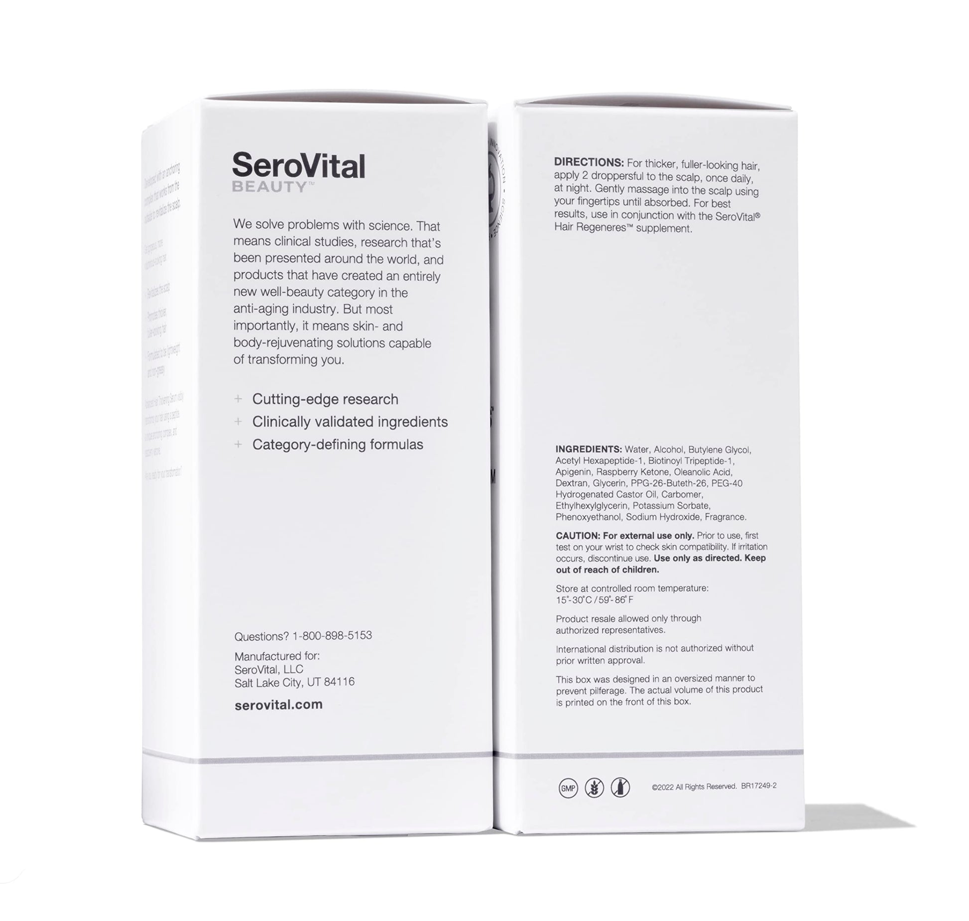 Serovital Advanced Hair Thickening Serum, 2 Oz SerovitalAu supplements