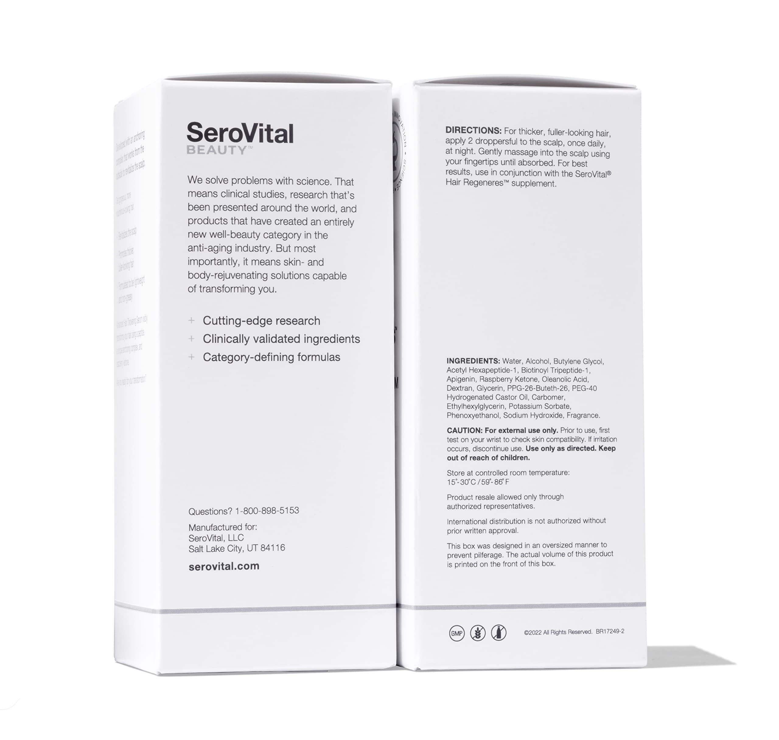 Serovital Advanced Hair Thickening Serum, 2 Oz SerovitalAu supplements