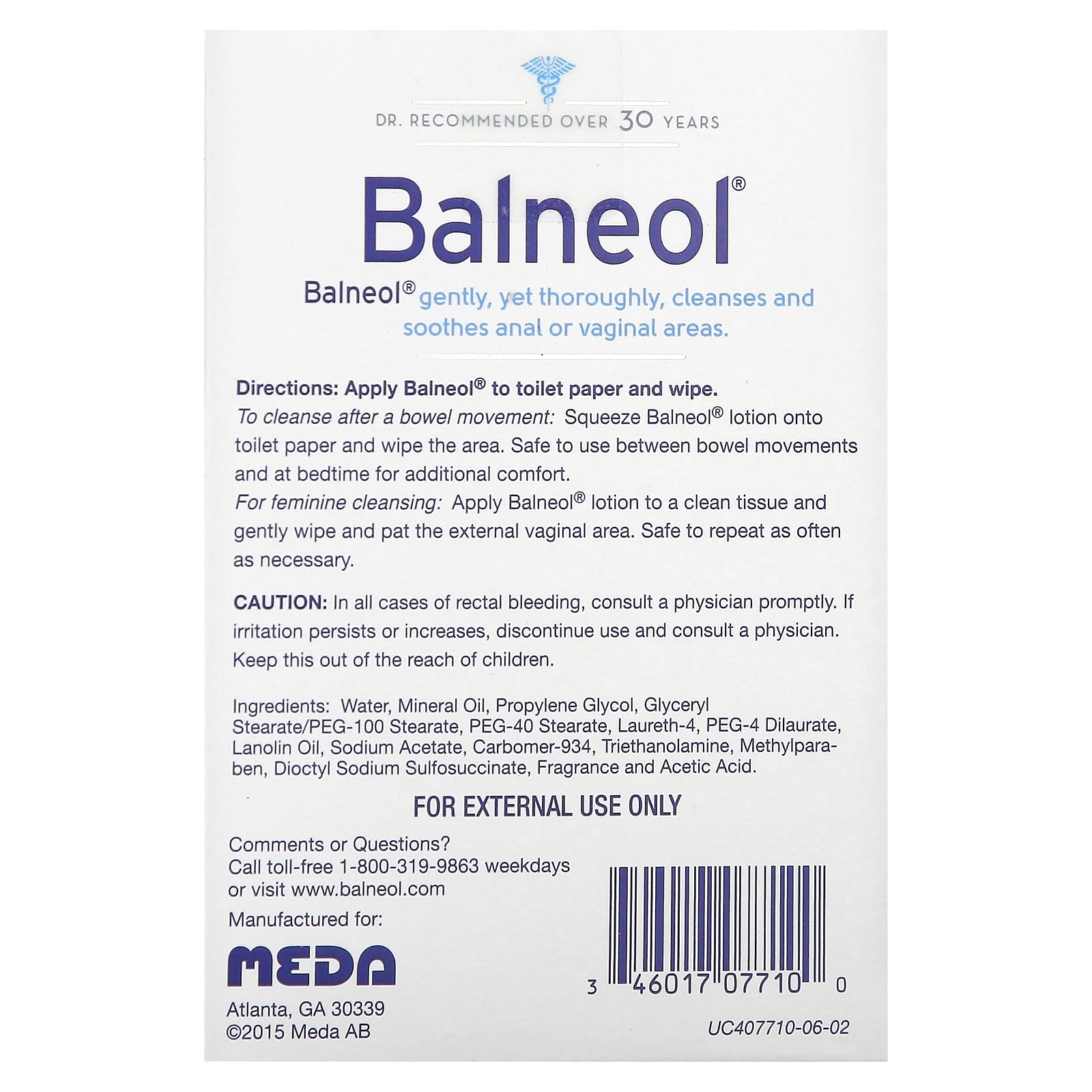 Balneol Hygienic Cleansing Lotion Packets, 20 Count BalneolAu supplements