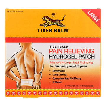 Tiger Balm Pain Relieving Patch Large, 4 Count (Pack of 6) Tiger BalmAu supplements