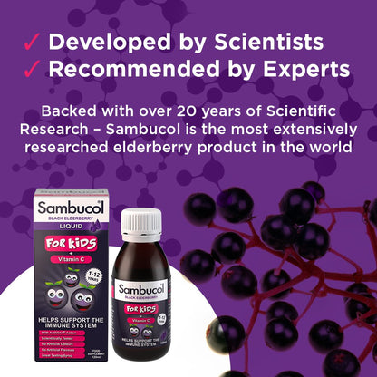 Sambucol Kids 120 ml For Immune Support, Drop SambucolUS supplements