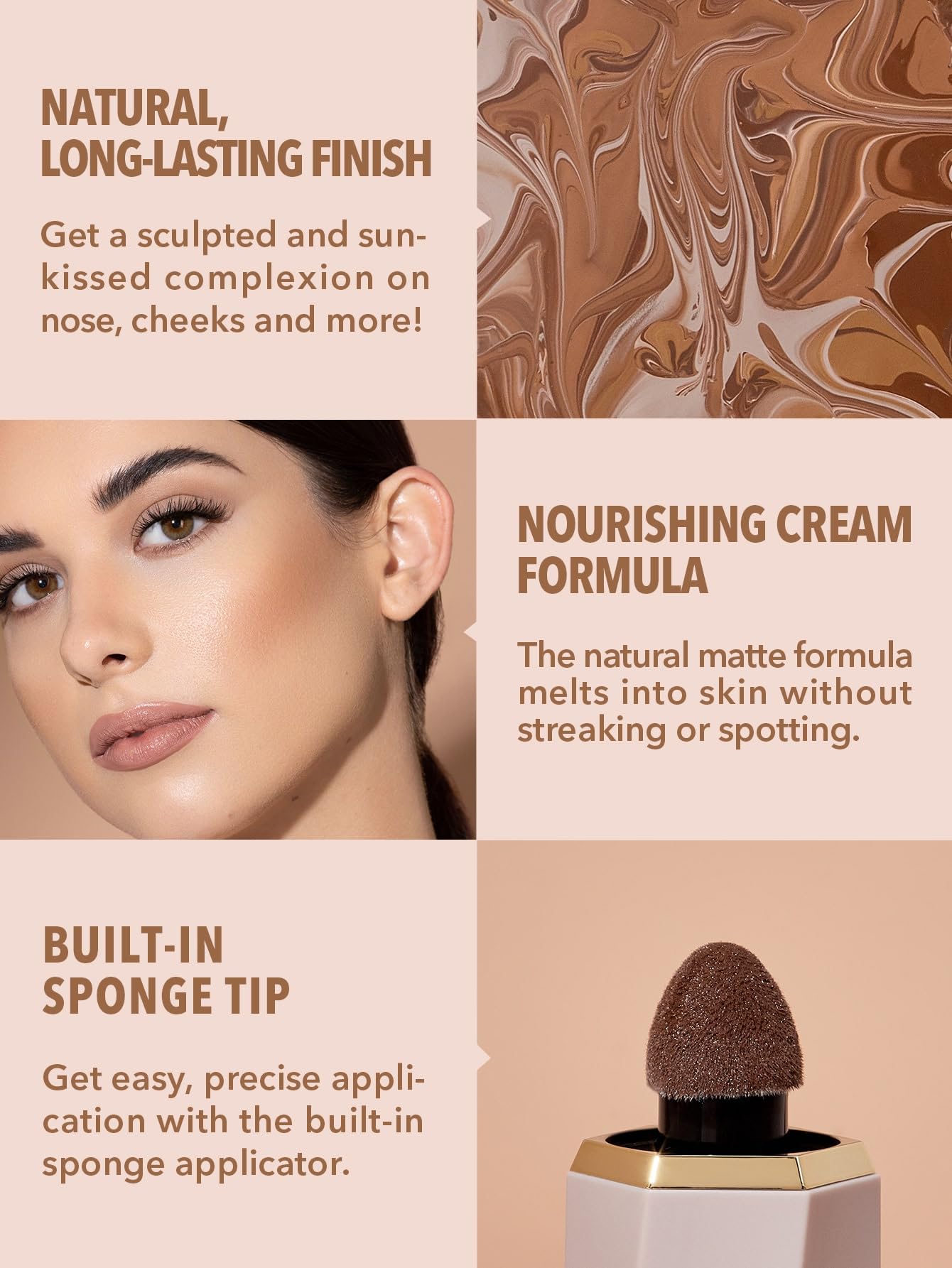 SHEGLAM Sun Sculpt Liquid Contour Stick Long Lasting Cream Bronzer Makeup-Warm Honey SHEGLAMAu supplements