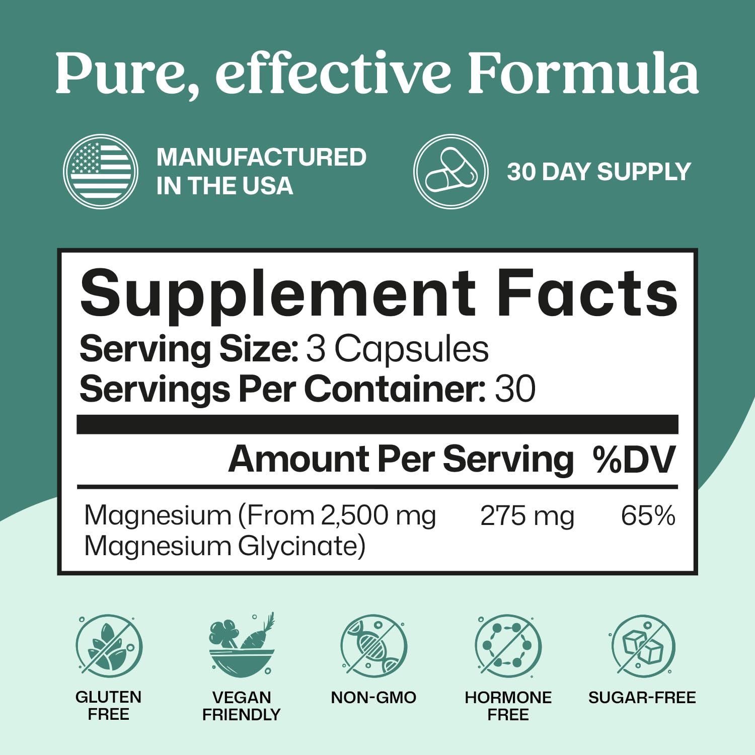 ColonBroom Pure Magnesium Glycinate Capsules | Supplement for Sleep, Heart & Muscle Support | Non-GMO, Gluten Free, Vegan & Sugar-Free | 1 Month Supply (90 Capsules) ColonBroomAu supplements