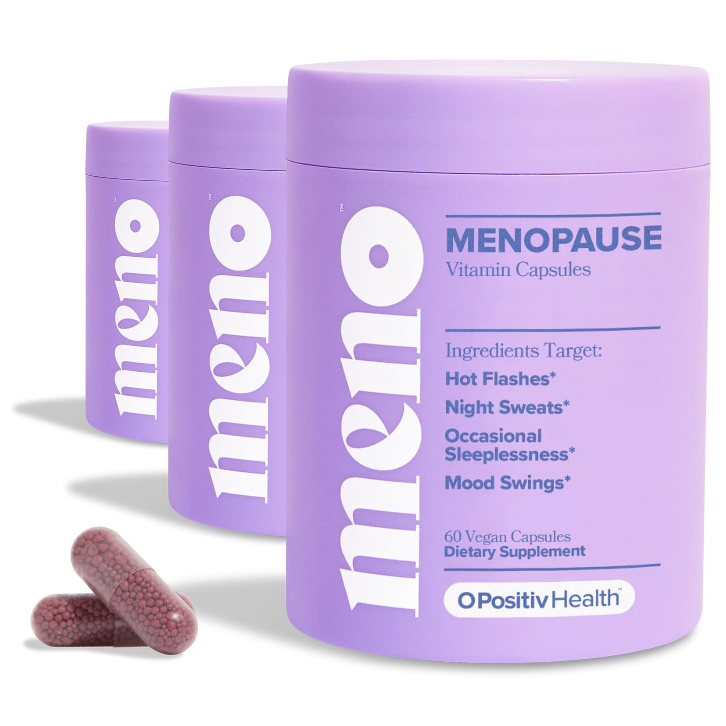 MENO Vitamins for Menopause, 30 Servings (Pack of 3) - Hormone-Free Menopause O PositivUS supplements