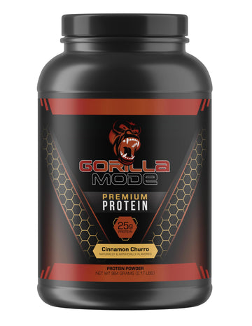 Gorilla Mode Premium Whey Protein - Cinnamon Churro / 25 Grams of Whey Protein Isolate Gorilla MindUS supplements