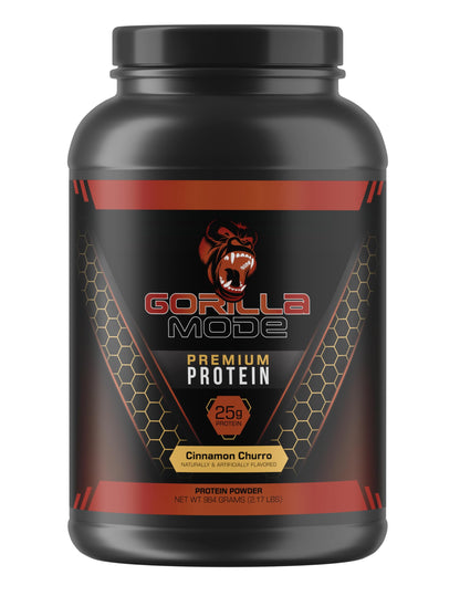 Gorilla Mode Premium Whey Protein - Cinnamon Churro / 25 Grams of Whey Protein Isolate Gorilla MindUS supplements