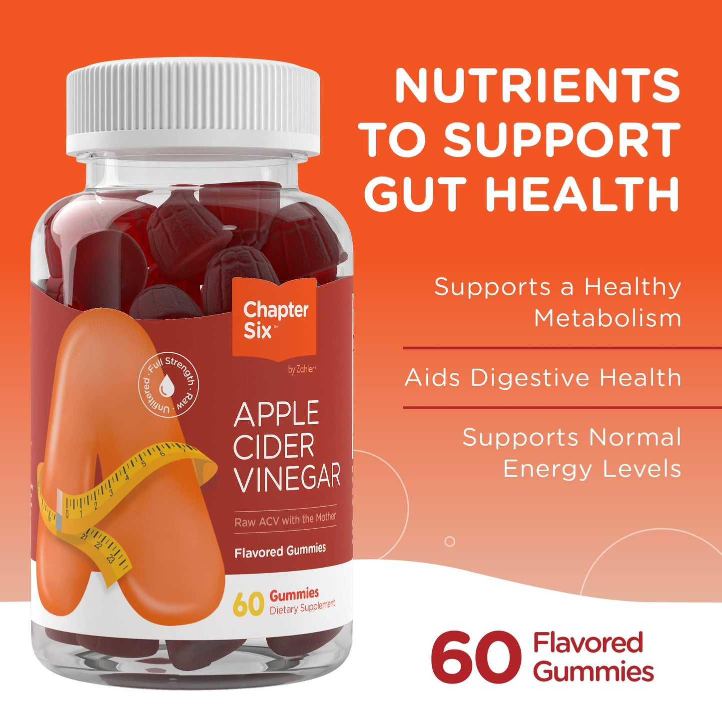 Zahler - Apple Cider Vinegar Gummies Kosher & Delicious ACV for Women Men Raw ZahlerUS supplements