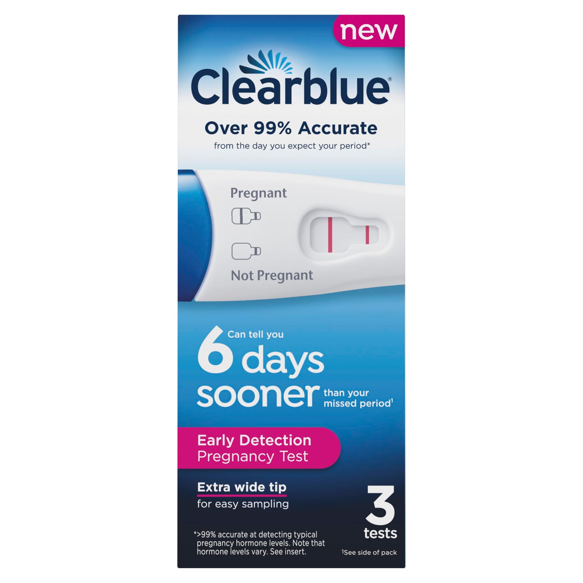 Clearblue Early Detection Pregnancy Test, 3 Ct ClearblueUS supplements