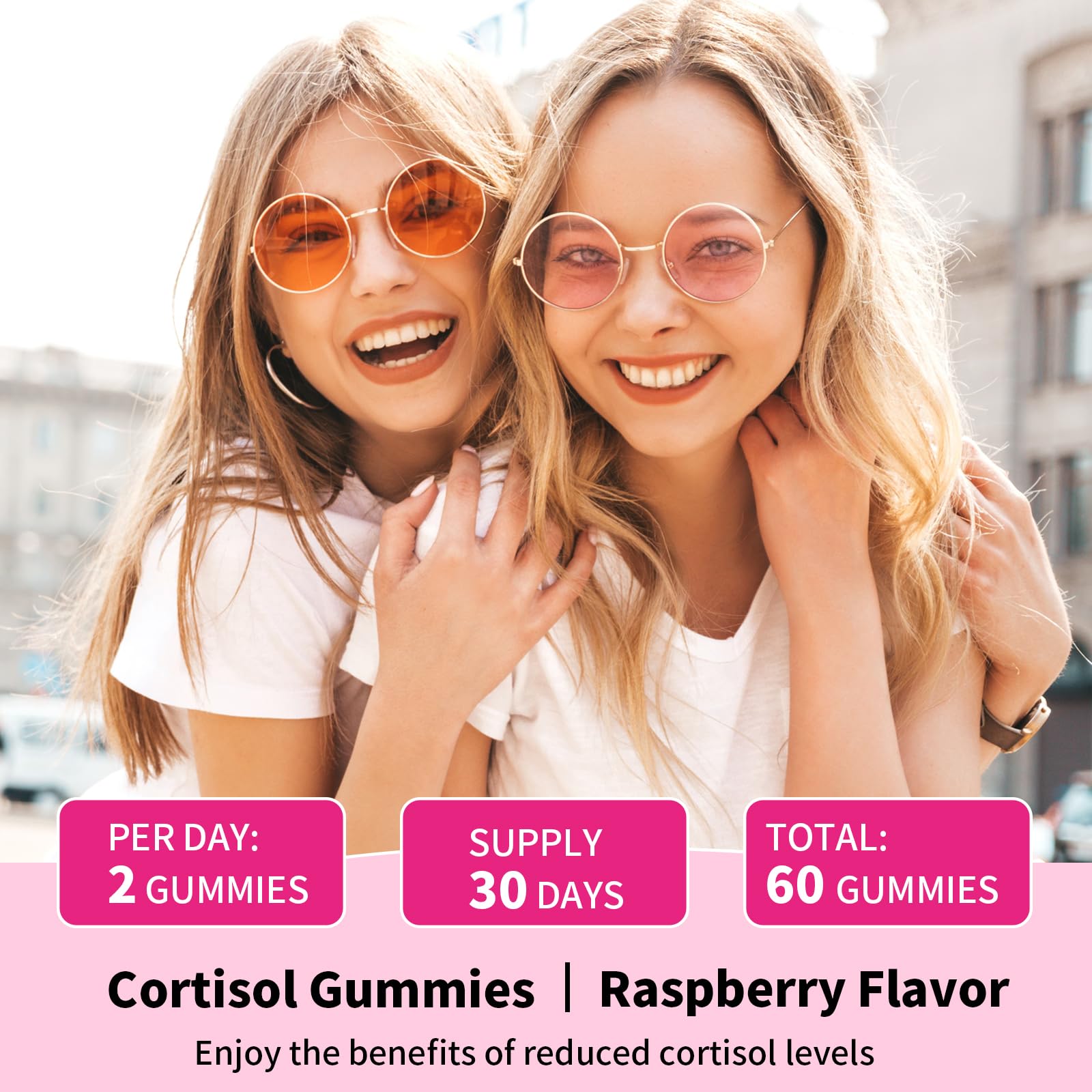YXSW Cortisol Supplements Gummies for Women Sugar-Free Cortisol Gummies with Magnesium Glycinate Ashwagandha Rhodiola Rose for Relaxation, Focus, Zzz Support, Raspberry Flavor, 60 Count YXSWAu supplements