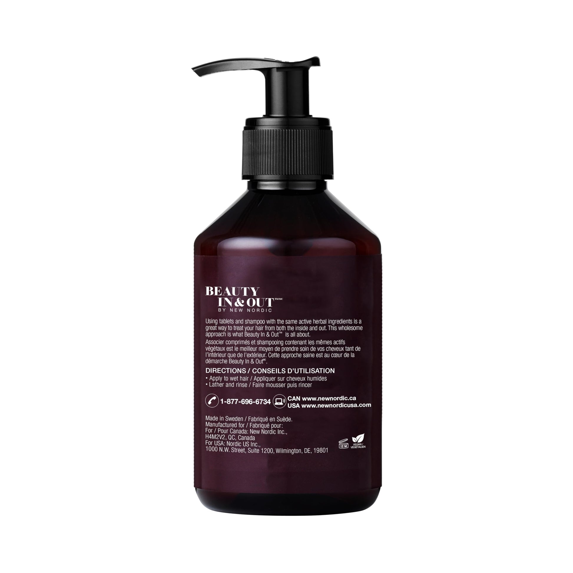 New Nordic Hair Volume Shampoo 250ml - Herbal Volumising Shampoo For Dry Damaged Hair - Suitable for Men and Women NEW NORDICAu supplements