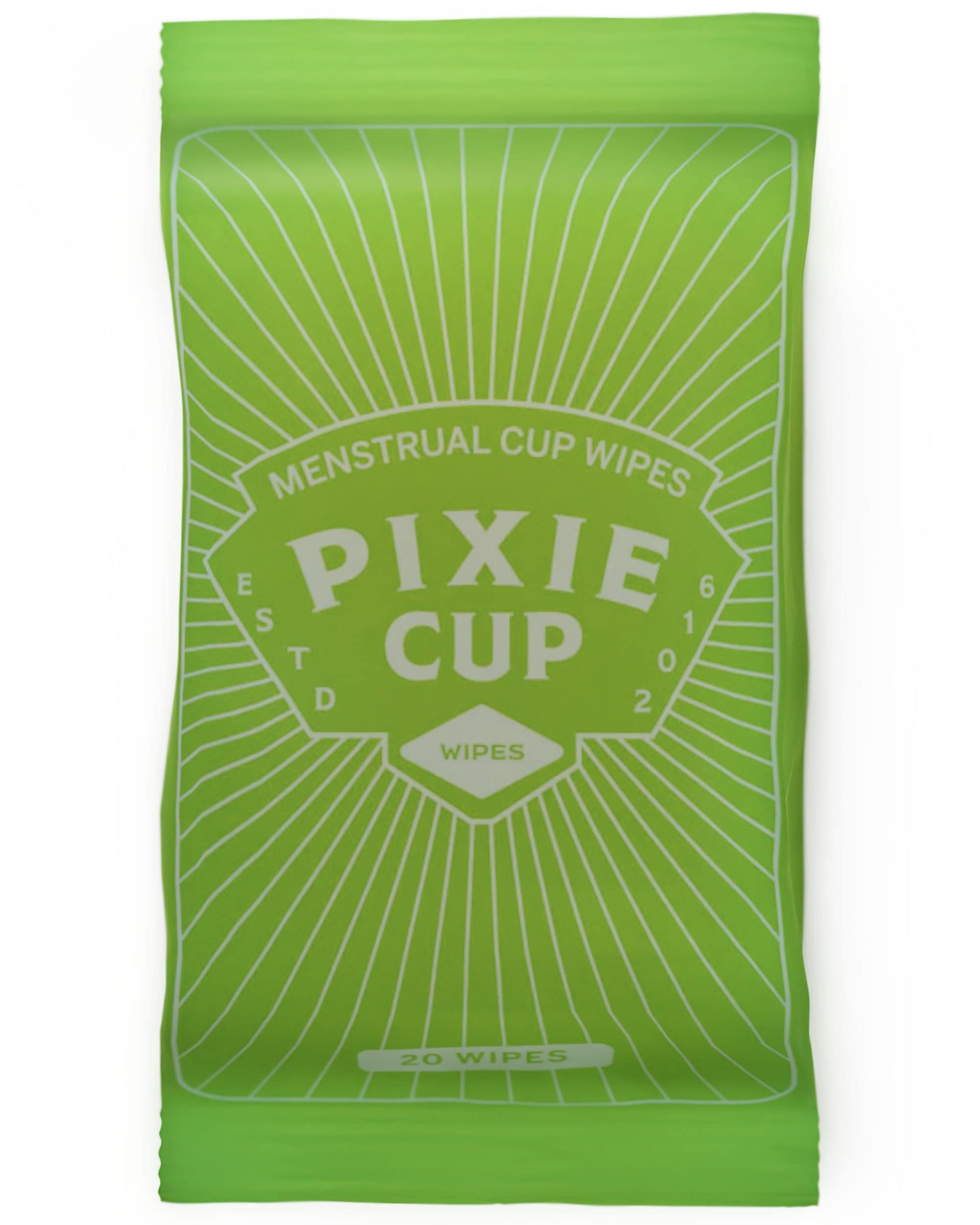 Menstrual Cup Wipes - On The Go Public Bathroom Feminine Wipes - Safe On Period Cups & Menstrual discs Pixie CupAu supplements