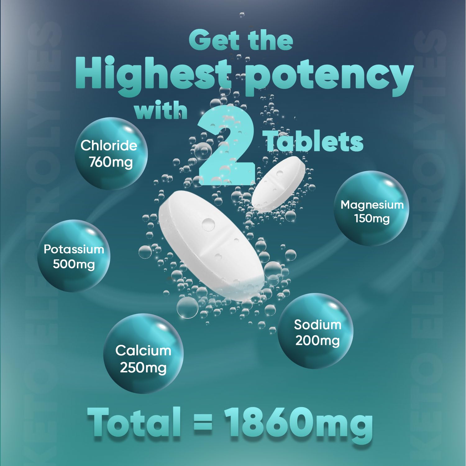Electrolyte Tablets - 6 Months Supply - 180 Vegan Tablets with Sodium, Magnesium WeightWorldUS supplements