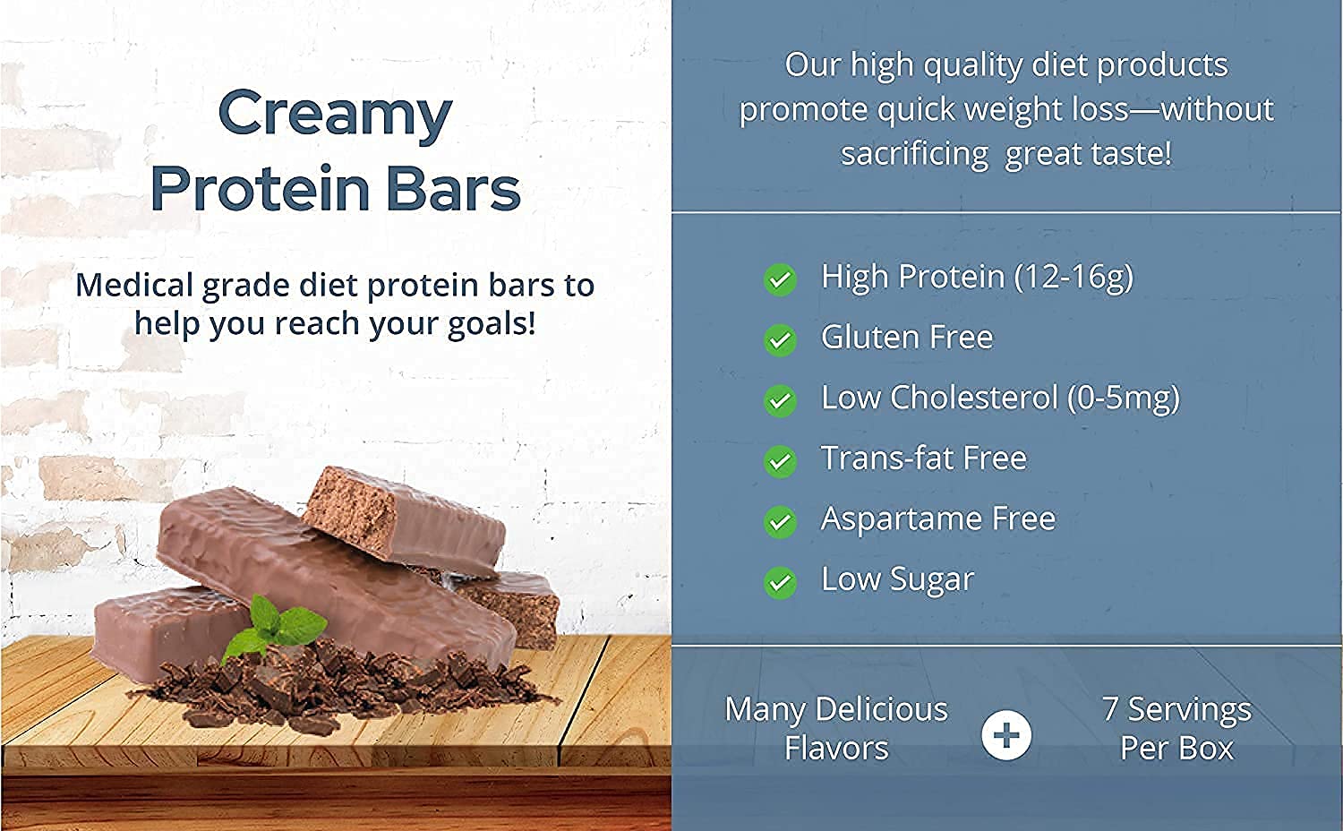 BestMed - High Protein Snack Bar - Low-Carb, 10g Protein, Low Sugar, Low Calorie BestMed Weight LossUS supplements
