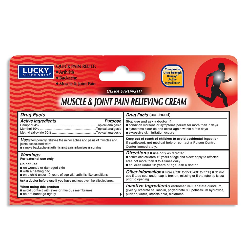 Lucky Super Soft Muscle & Joint Pain Relieving Cream, 1.5 Ounce Lucky Super SoftAu supplements