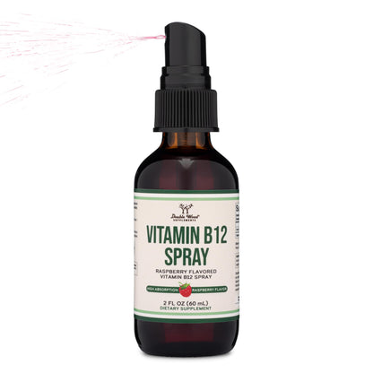 Vitamin B12 Sublingual Spray (2 Spray Dose of Vitamin 12 1000mcg, 3 Spray Serving Size Double Wood SupplementsUS supplements