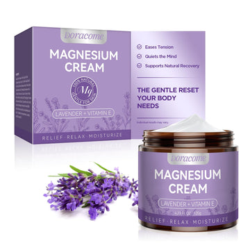 Natural Nighttime Magnesium Cream for Sleep & Pain Relief – Soothing Topical Magnesium Lotion for Leg Cramps & Muscle Relaxation, Apply to Legs or Feet Before Bed – Deep Hydration, 4.23 Fl Oz DoracomeAu supplements