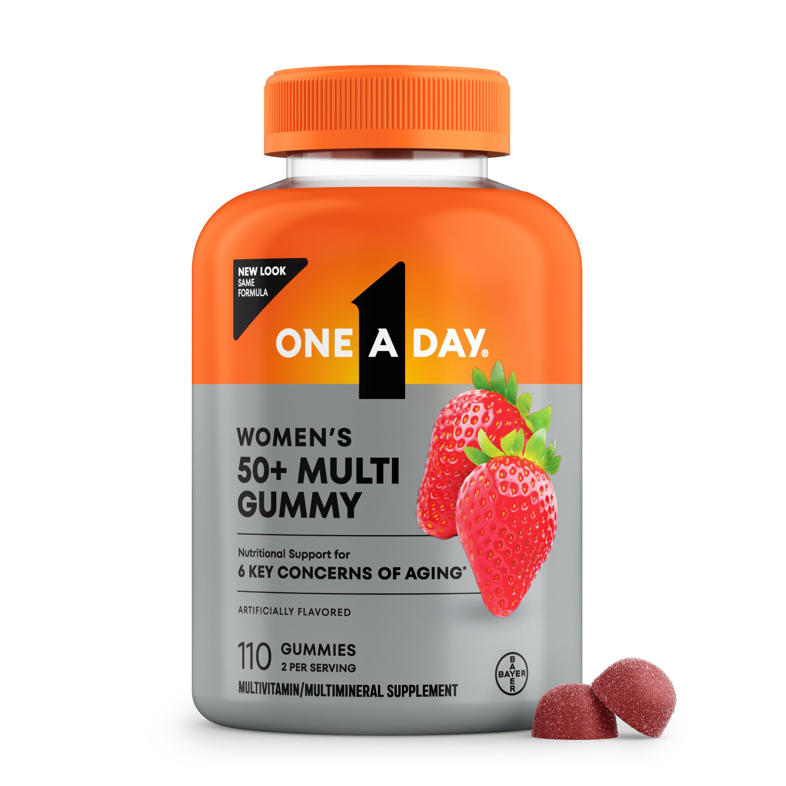 One A Day Multivitamin for Women 50 and Over, Women's Multivitamin Gummy 50 plus for Immune Support ONE A DAYAu supplements