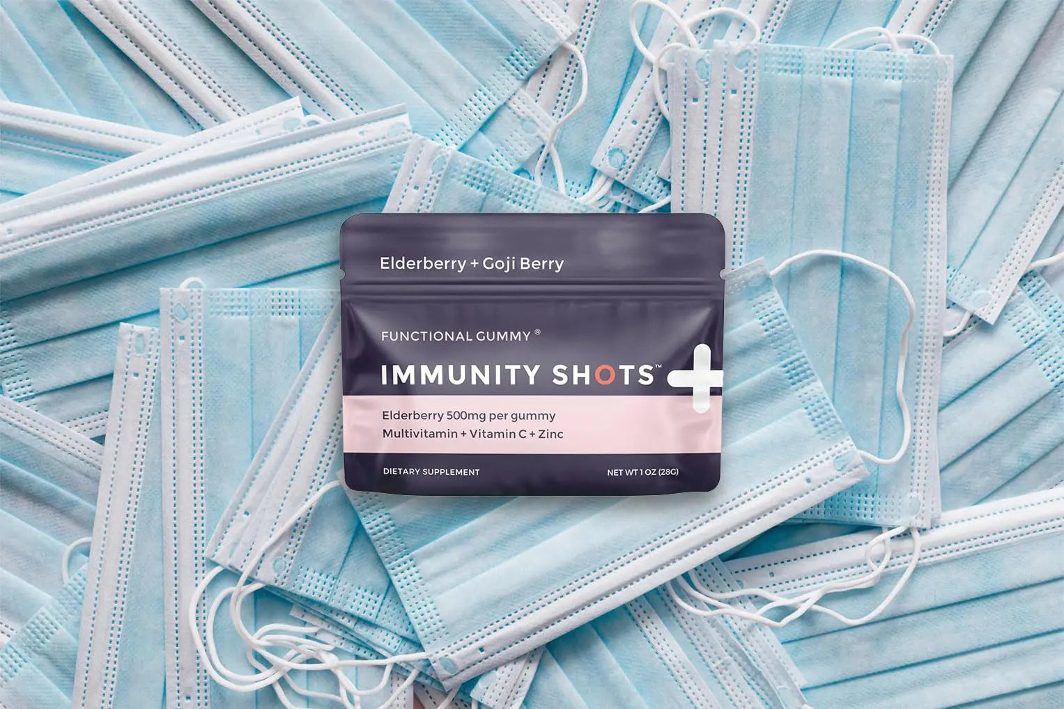 SGC Immunity Shots - Elderberry and Goji Berry 500mg Multivitamin Gummies (12-Packs, 4 Per Pack) Immune System Support Supplement SGCAu supplements
