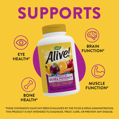 Nature’s Way Alive! Women’s 50+ Ultra Potency Complete Multivitamin Nature's WayUS supplements