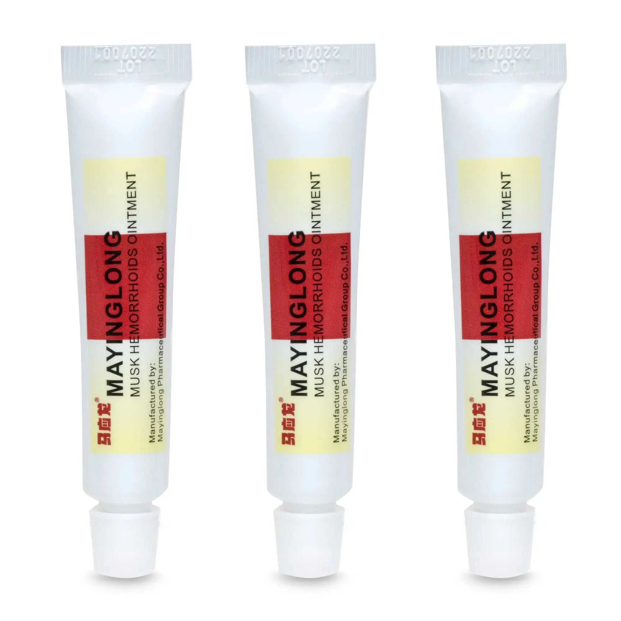 Mayinglong Musk Hemorrhoids Ointment (3 x 10g Tubes), 30g - Maximum Strength Formula for Hemorrhoidal Fast Relief, Soothes Itching, Burning & Discomfort - Fast-Acting Treatment to Shrink Swelling MayinglongAu supplements