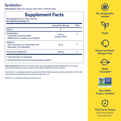 Ritual Synbiotic+ : Probiotic, Prebiotic, Postbiotic, 3-in-1 Formula for Gut Health RitualUS supplements
