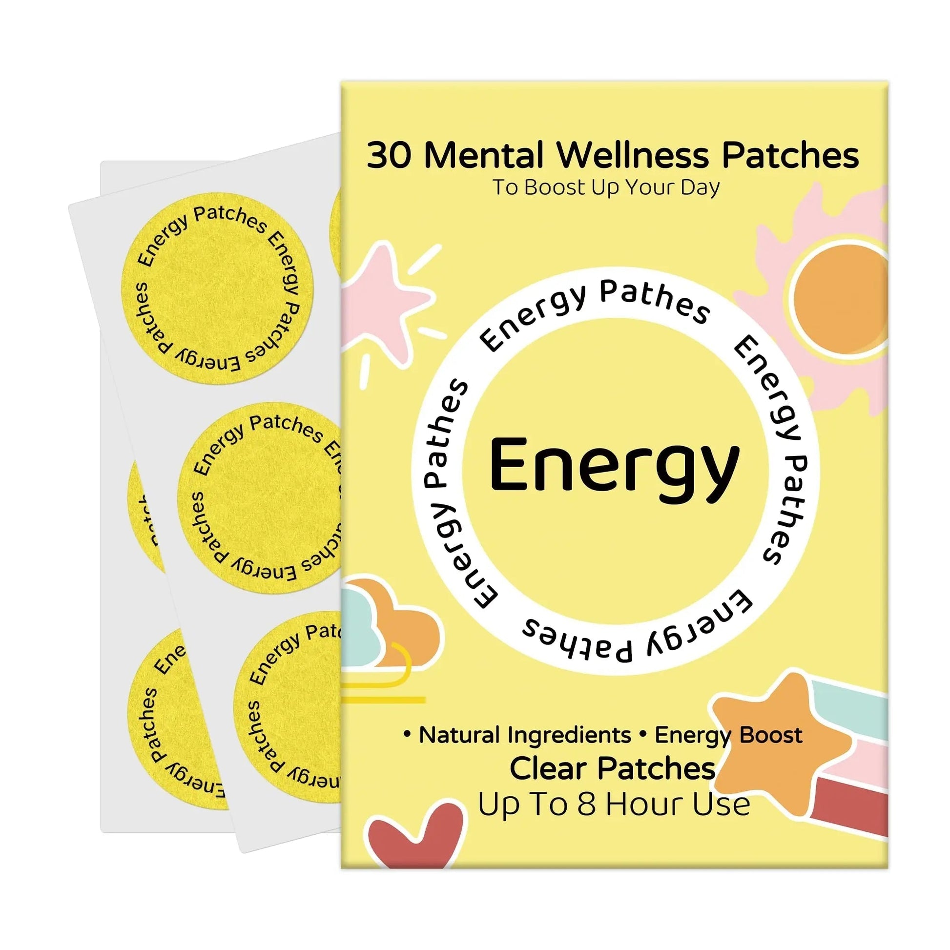 Energy Patches – 30 Plant-Based Patches with Biotin, Caffeine & Ginseng – Gentle Daily Support for Focus, Alertness & Vitality – Vegan Formula, 1 Month Supply VitaluminaAu supplements