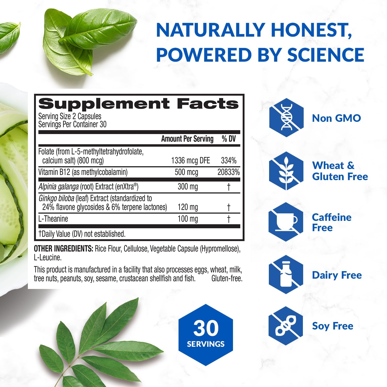 BioTrust Brain Bright – Daily Nootropic Boost for Focus, Concentration, Mental Clarity – Caffeine Free Nootropics Brain Support Supplement – Thai Ginger, Ginkgo, Folate, L-Theanine – 30 Servings BioTrustAu supplements