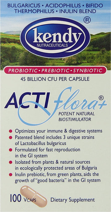 Kendy USA, Actiflora+, Potent Natural Biostimulator, 100 Veggie Caps KendyAu supplements