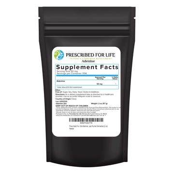 Prescribed For Life Adenine Powder, Vitamin B4 Adenine Supplement, A Nucleobase Purine Derivative (56g) Prescribed For LifeAu supplements